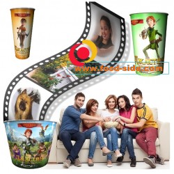 Премьерная упаковка для попкорна, бумажные стаканы для попкорна к фильму «Джастин и рыцари доблести»